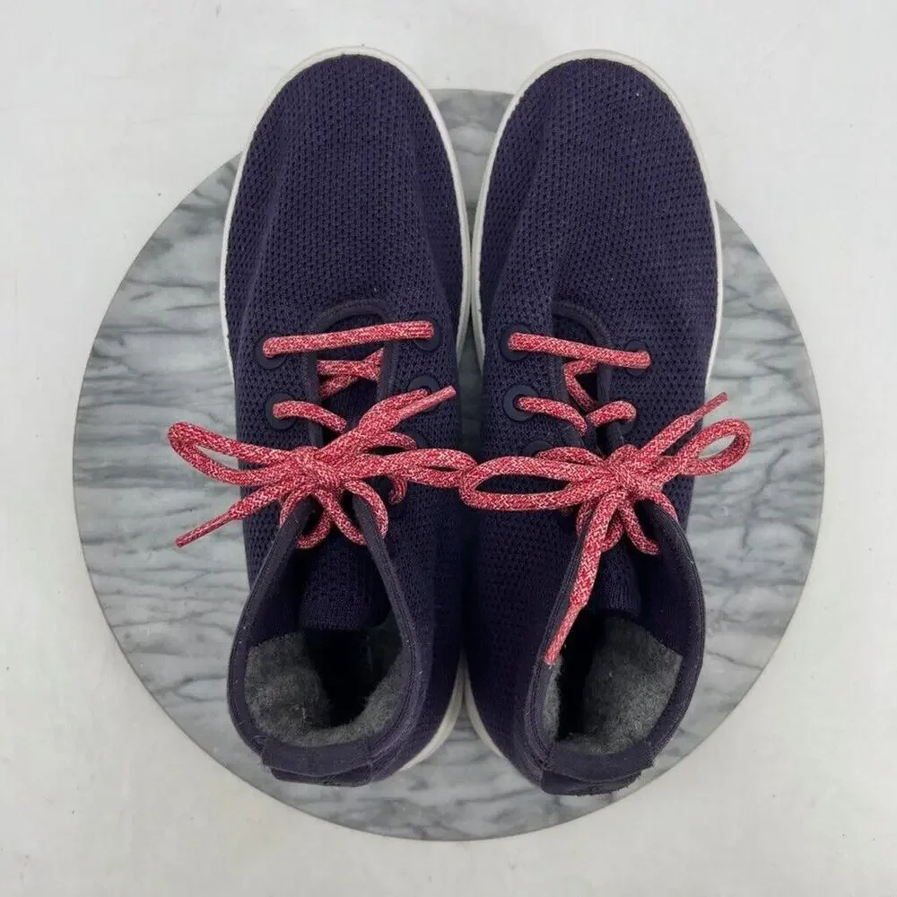 Allbirds Mens 12 Sneakers Purple Tree Topper Shoes High Top Lace Up Knit Trainer